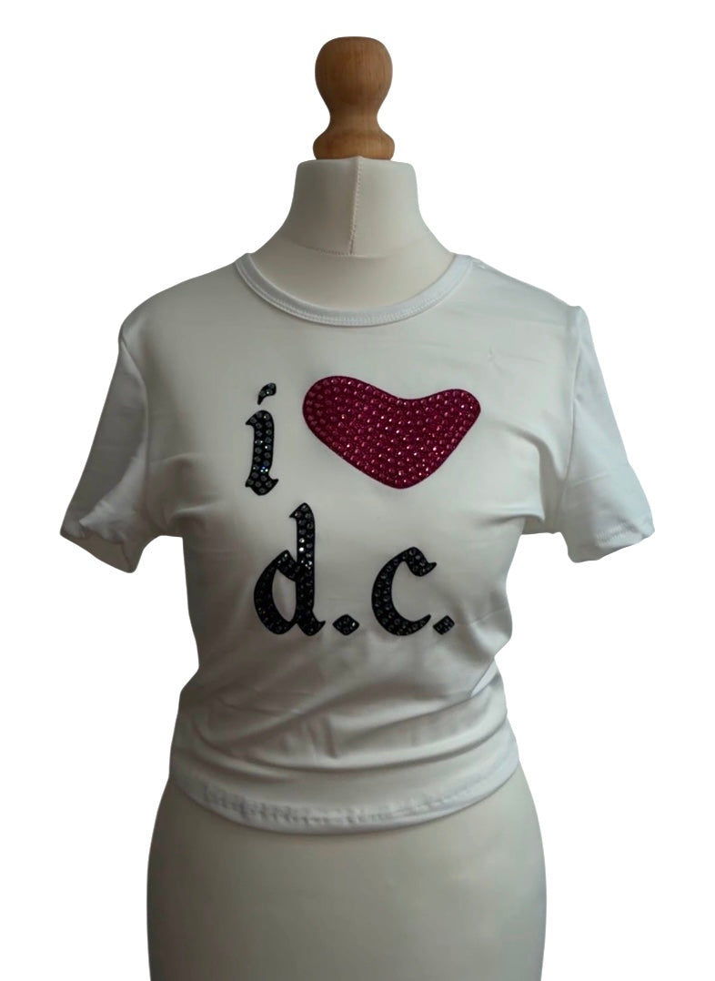 I 🩷 Fontaines Rhinestone Tee