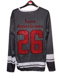 MGK rhinestoned long sleeve jersey