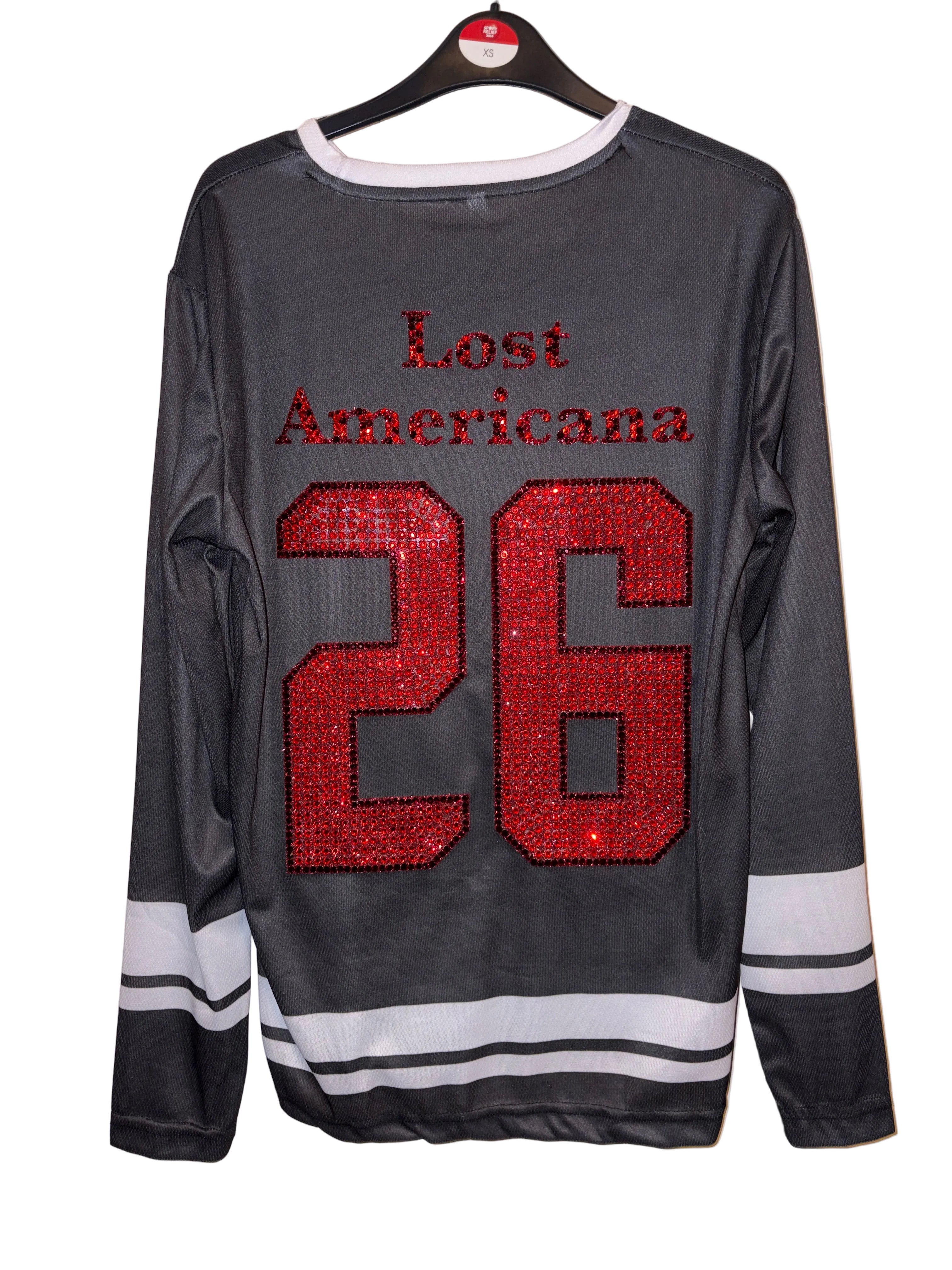 MGK rhinestoned long sleeve jersey