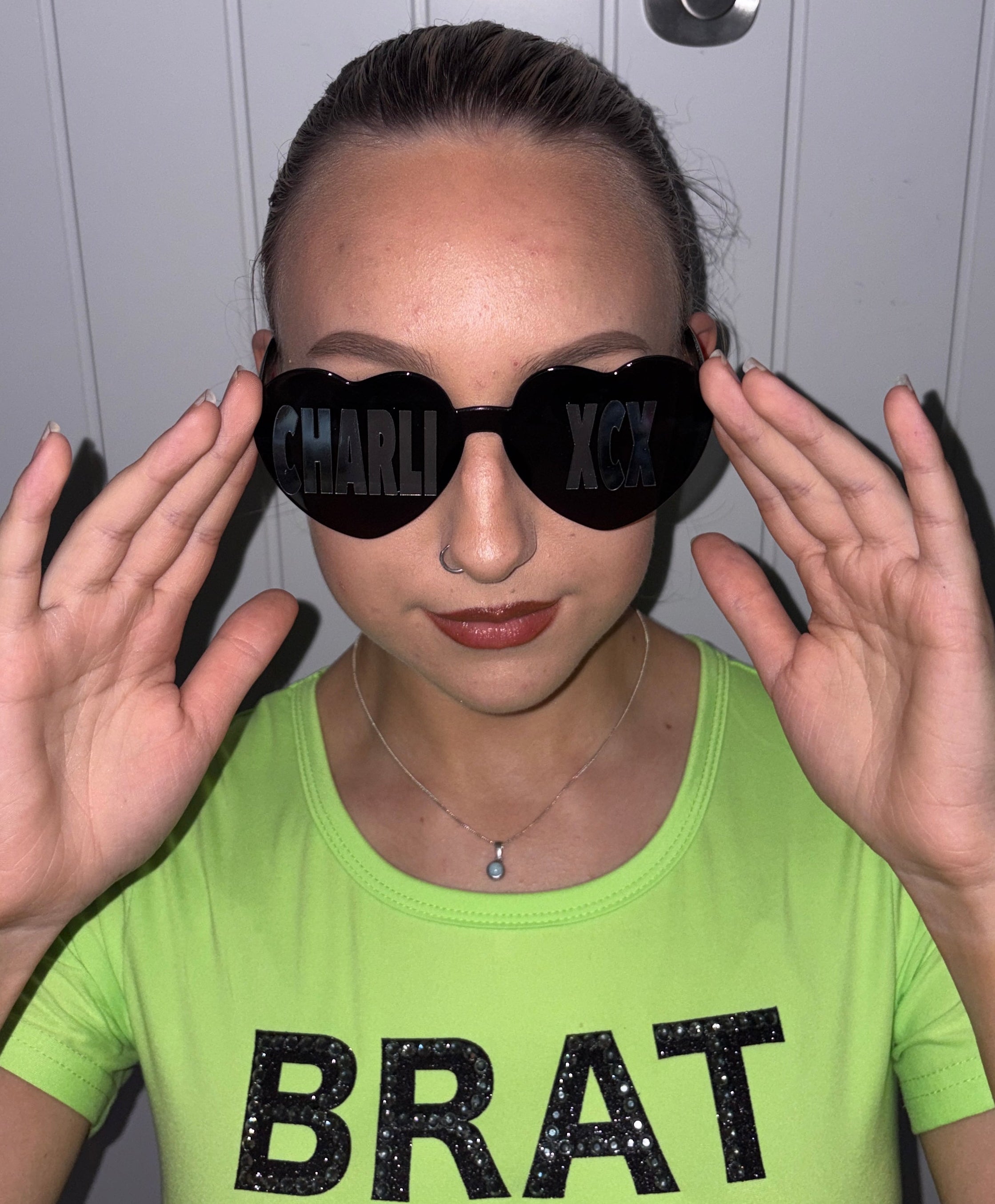 CharliXCX Heart Glasses