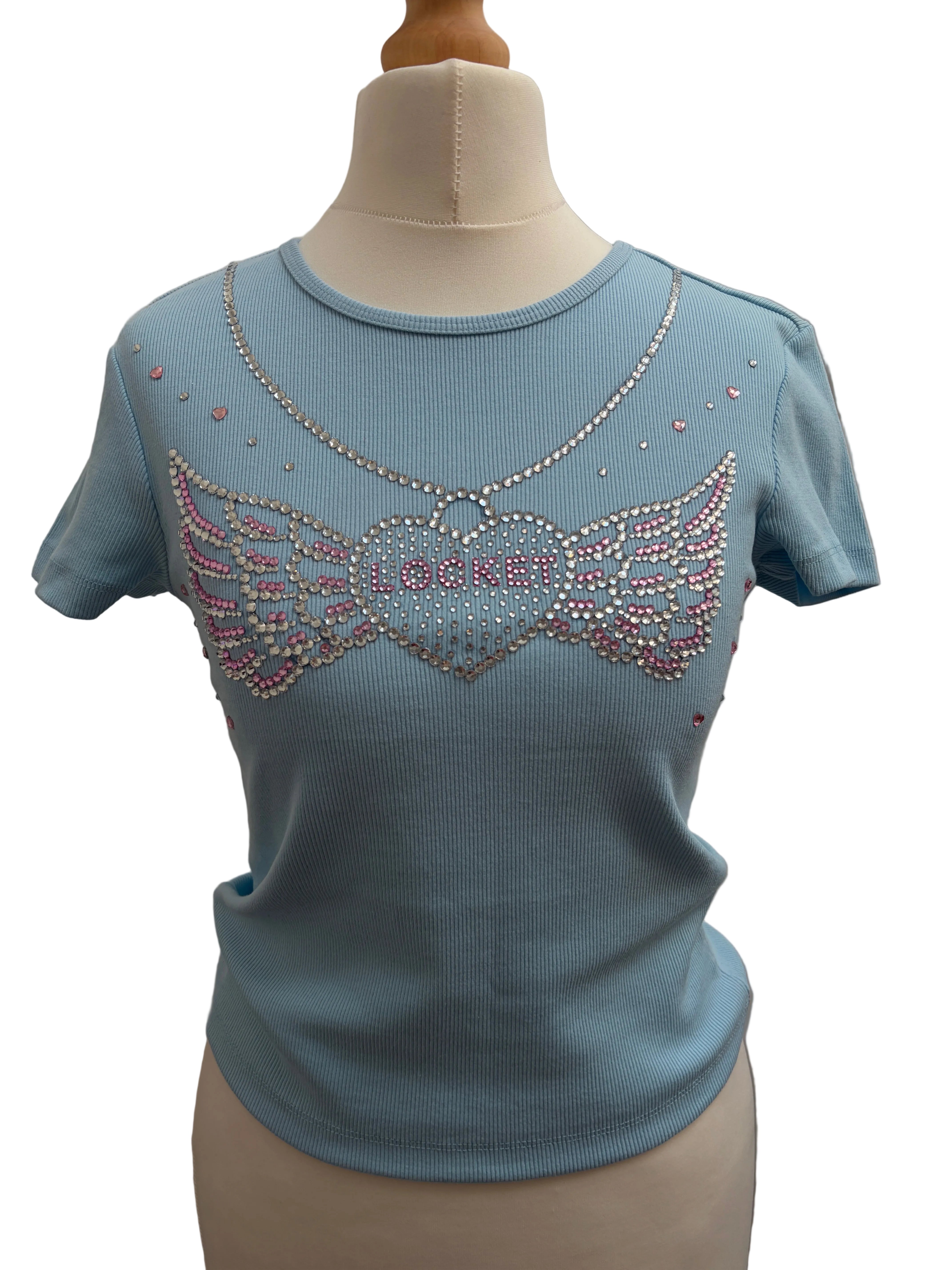 MADISONBLUE - 【MADISON BLUE 】Bonjour SHORT SLEEVE TEE Madison Beer Baby Tee – nightmarelibra