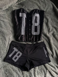 Tate Mcrae Black Corset and Shorts Set