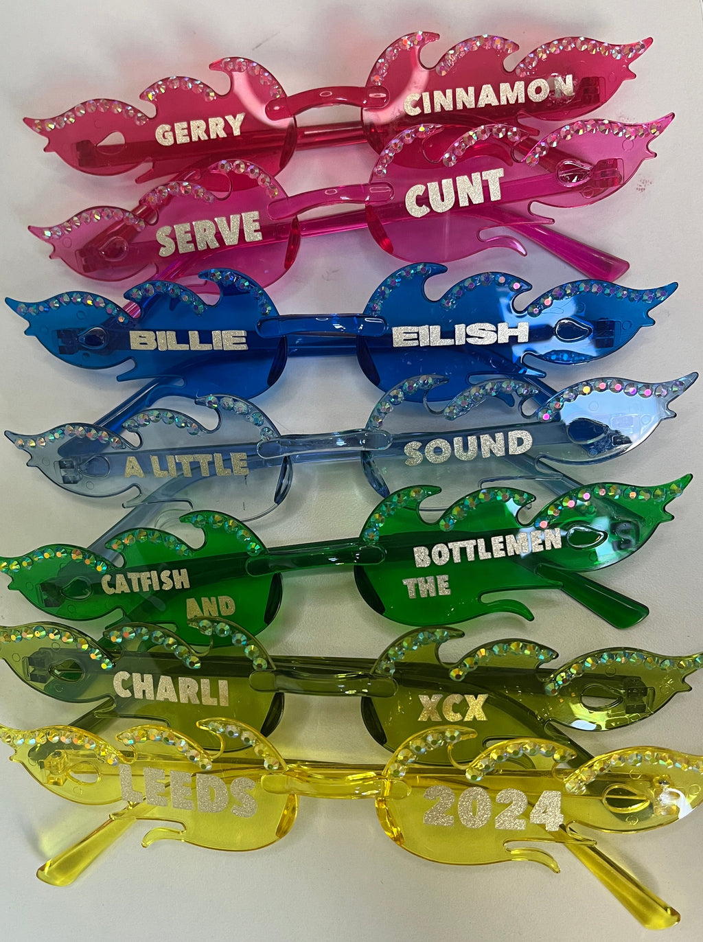 Custom Flame Glasses