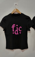 FDC hot pink rhinestone tee