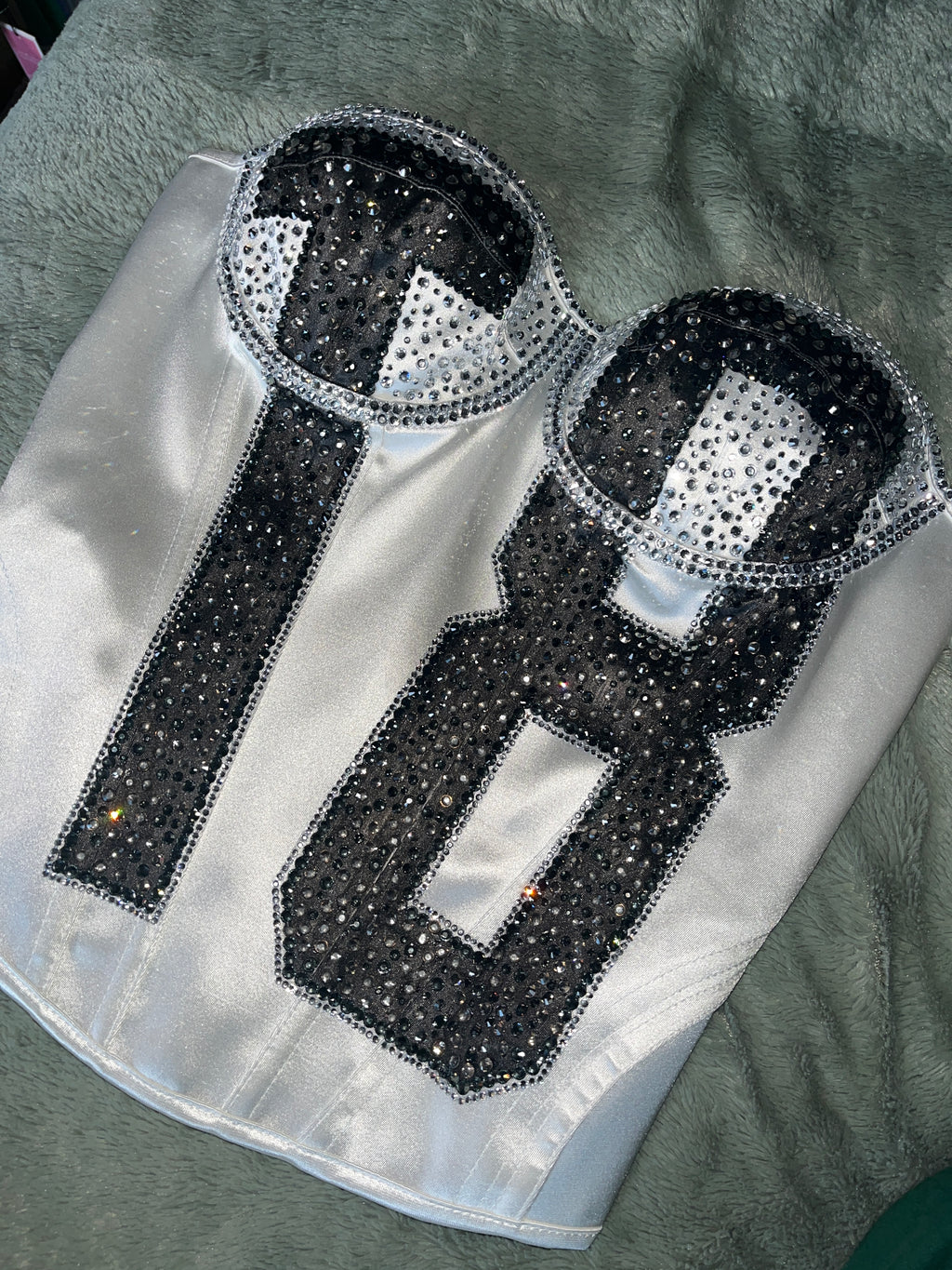 Tate Mcrae Corset and Shorts (white)