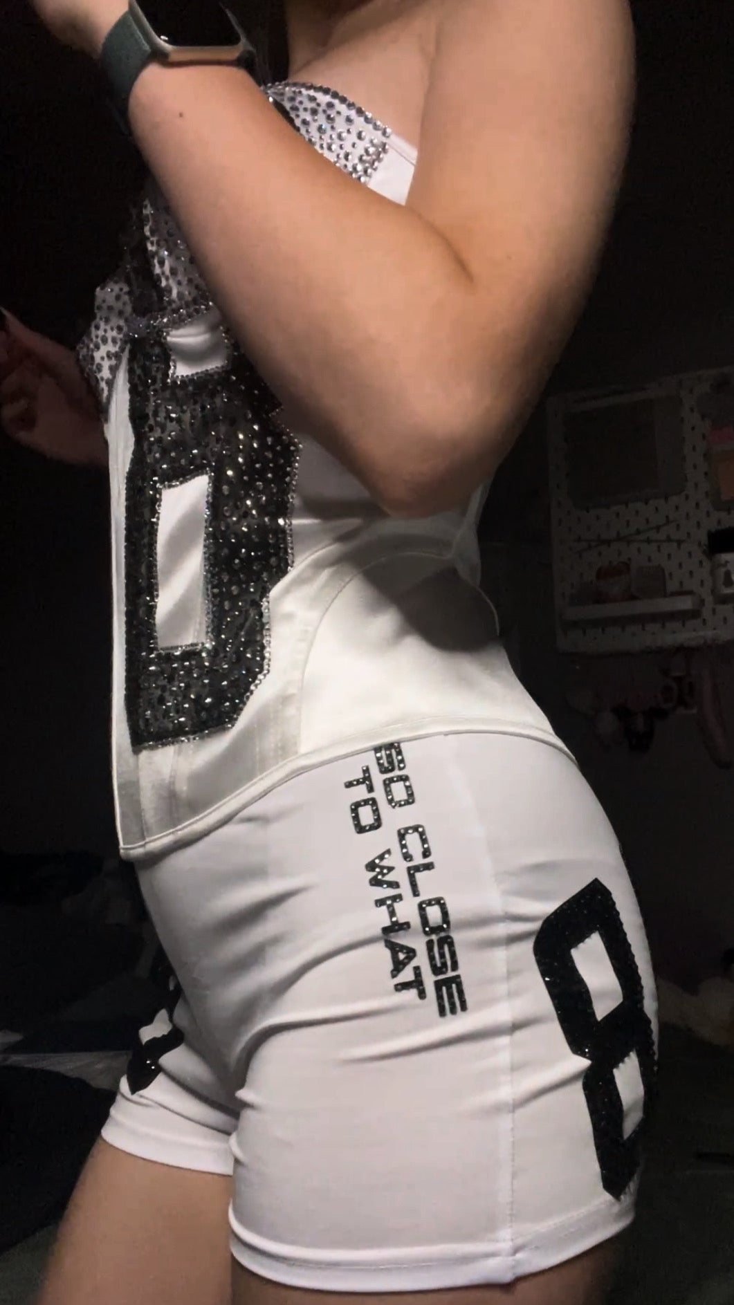 Tate Mcrae Corset and Shorts (white)