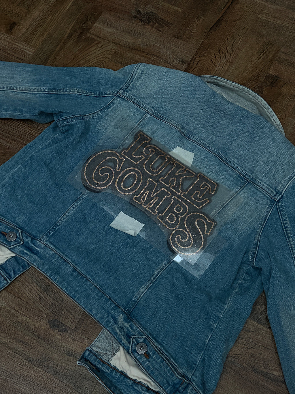 Luke Combs Iron-on Glitter Vinyl