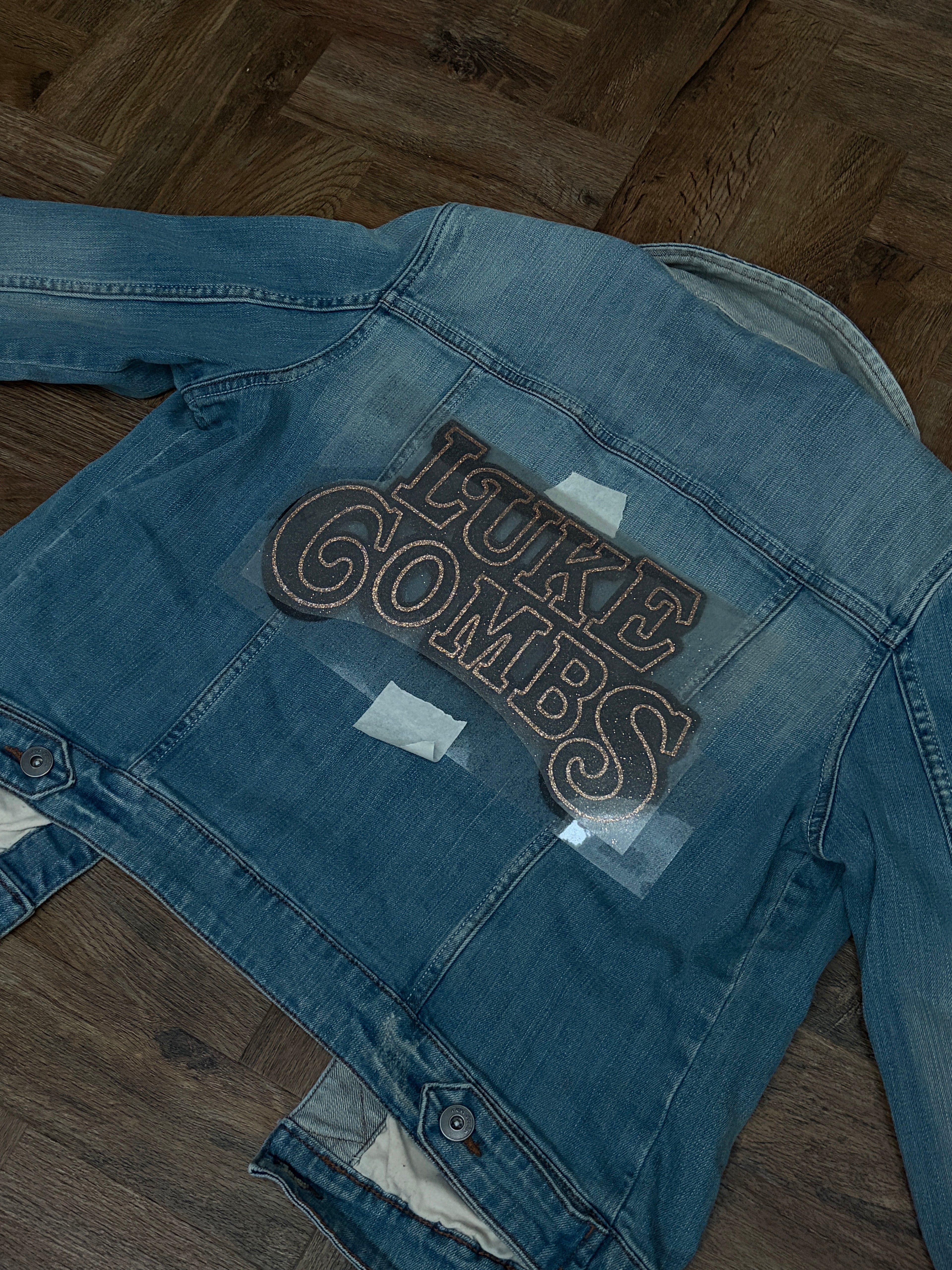 Luke Combs Iron-on Glitter Vinyl