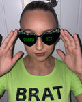 CharliXCX Rhinestone Glasses