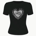 Madison Beer Black Tee