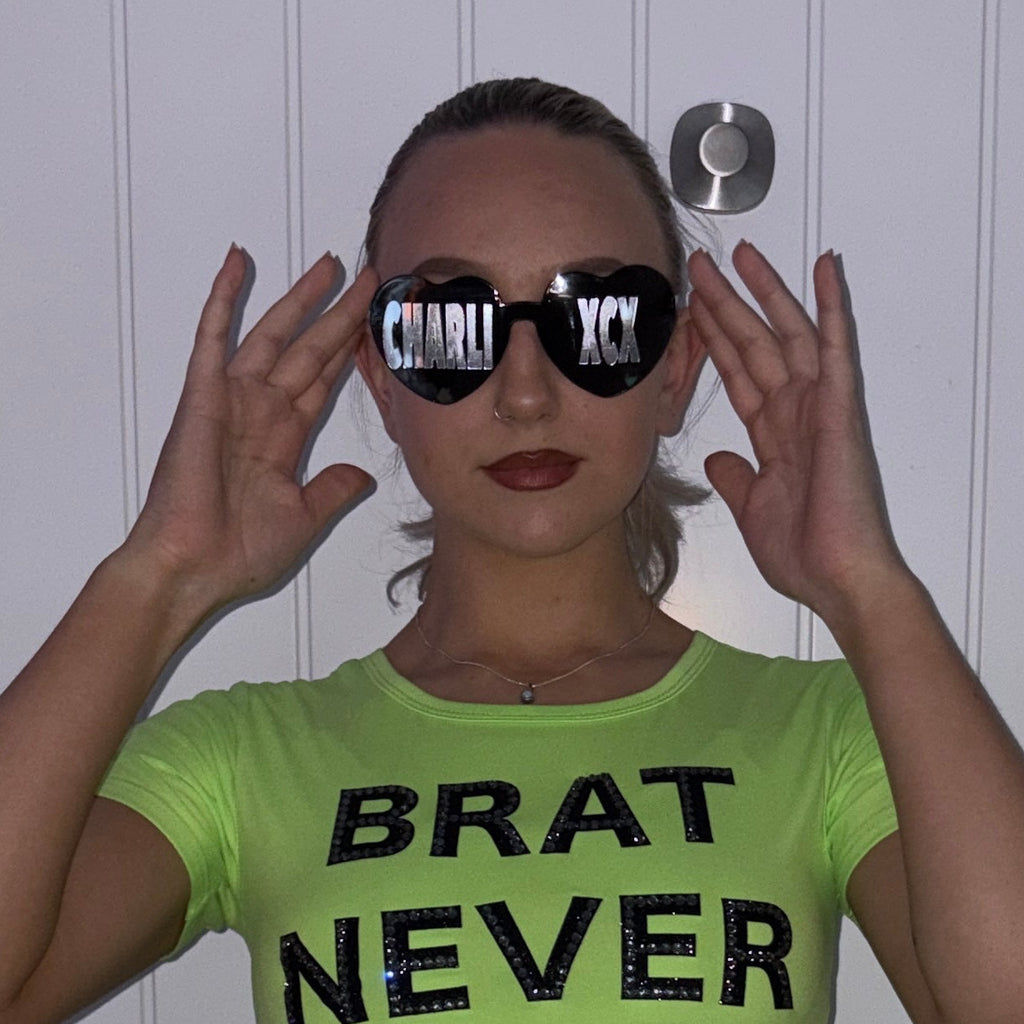 CharliXCX Heart Glasses
