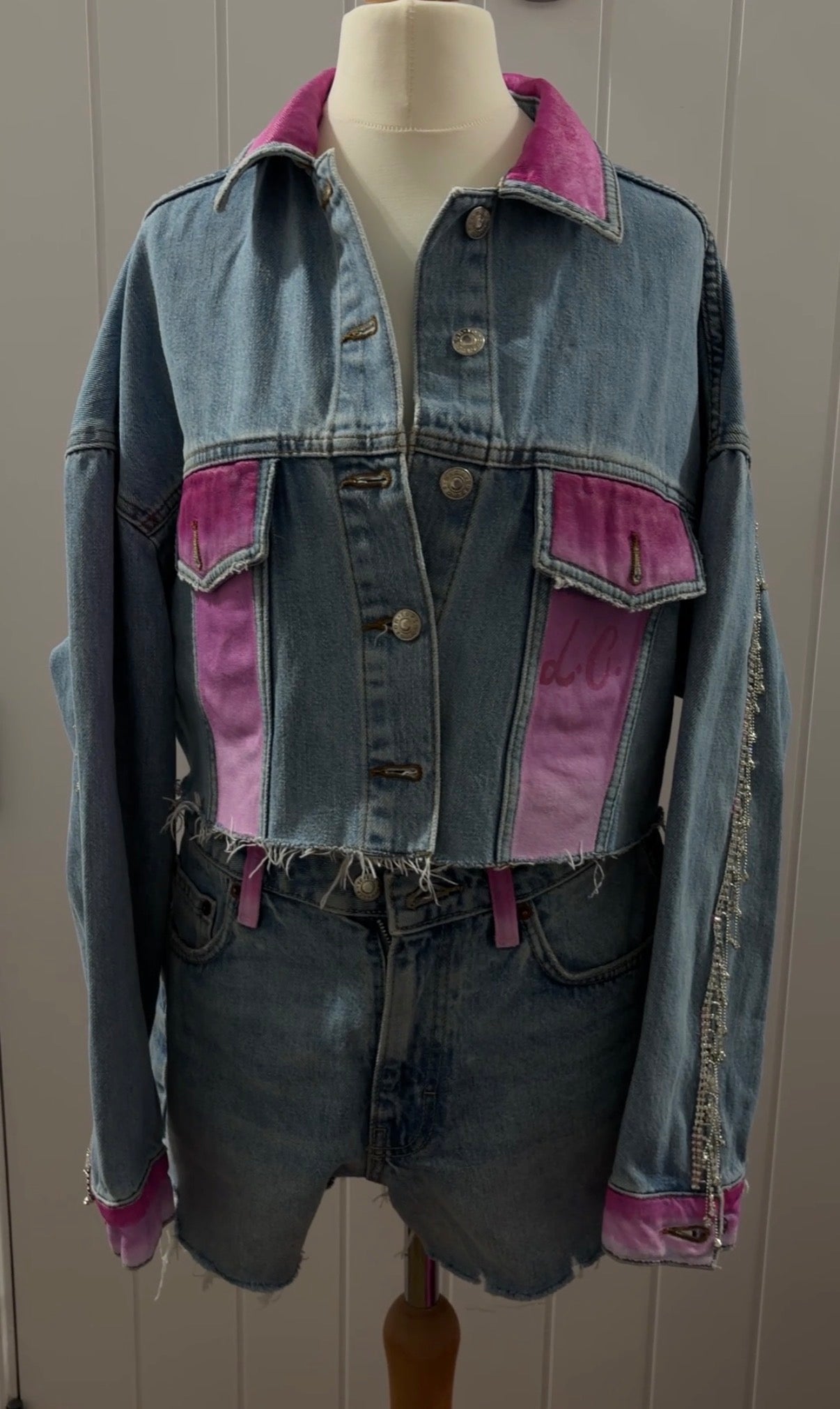 Luke Combs Pink Denim Set