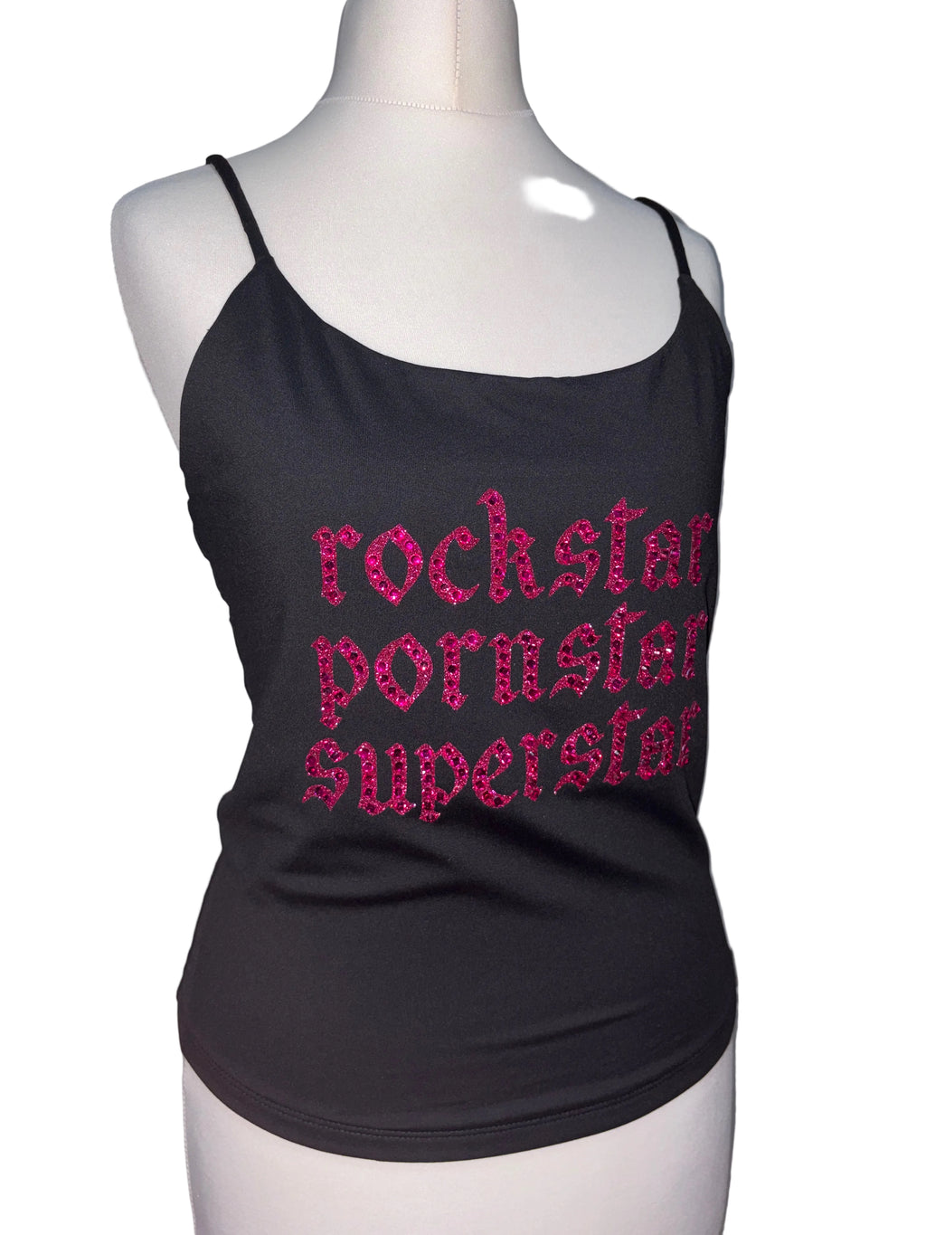 Fontaines DC rhinestone tank top
