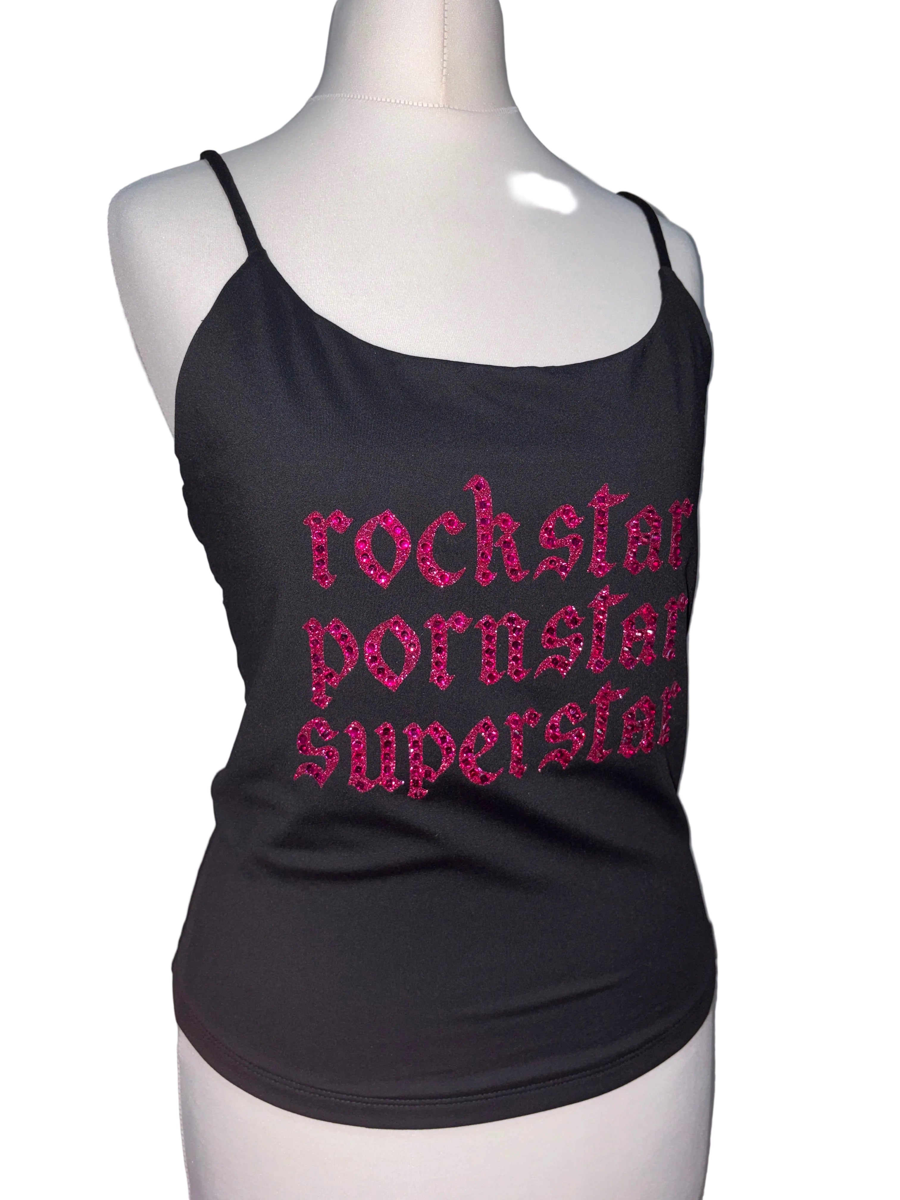 Fontaines DC rhinestone tank top