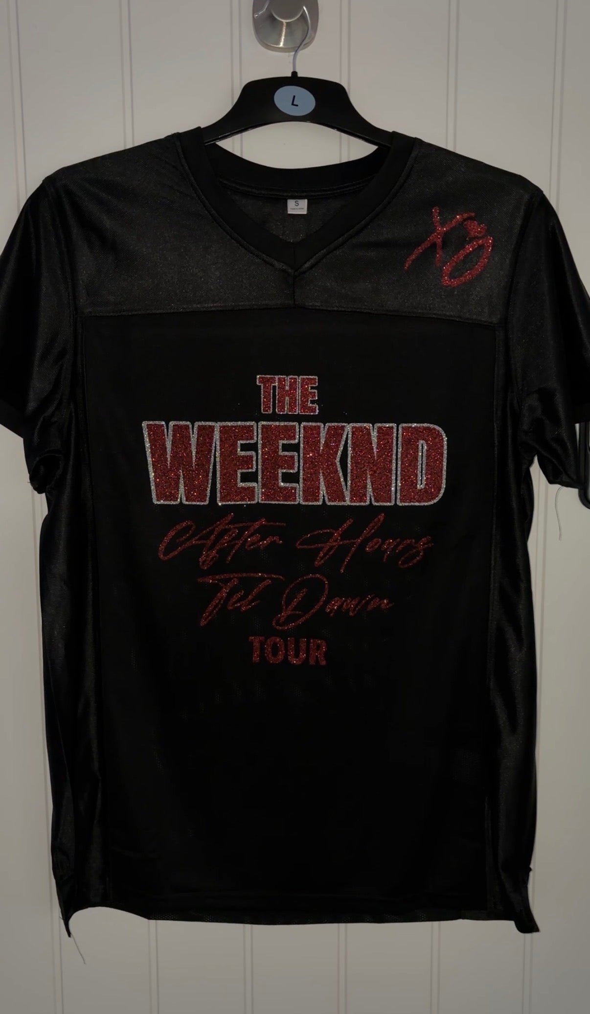 The Weeknd Portrait Glitter Jersey
