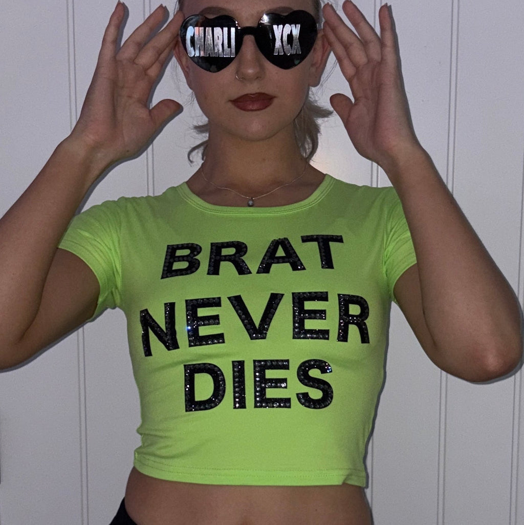 CharliXCX Brat Never Dies Tee