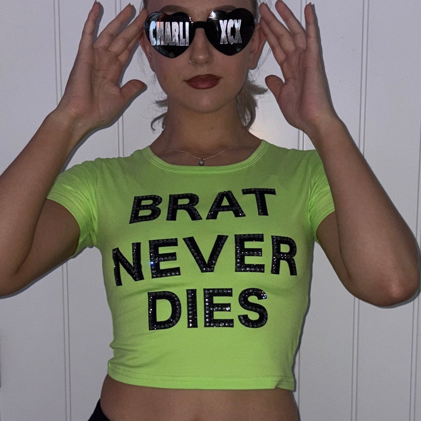 CharliXCX Brat Never Dies Tee