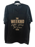 The Weeknd Rhinestone Portrait Jersey Gold