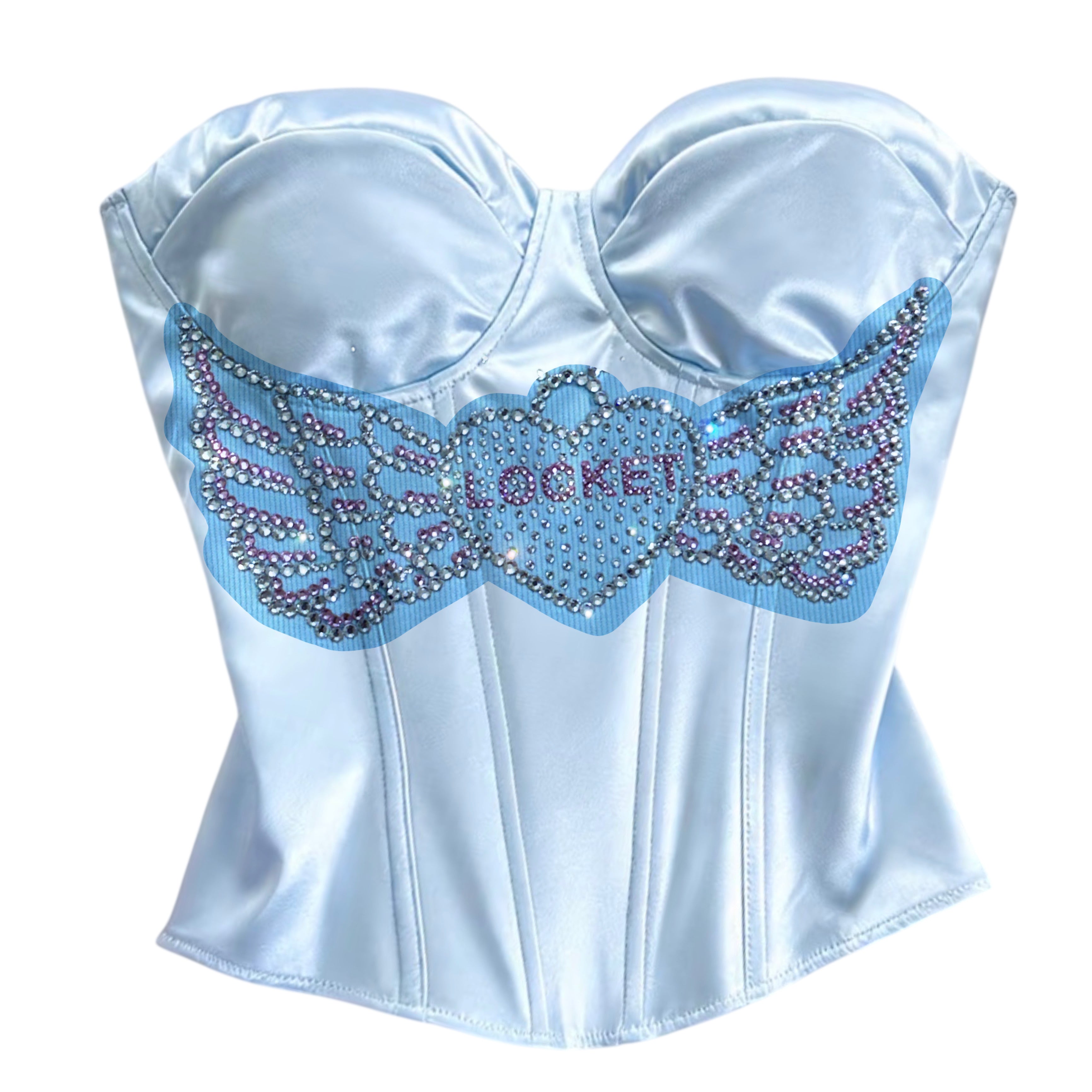 Madison Beer Rhinestone Corset