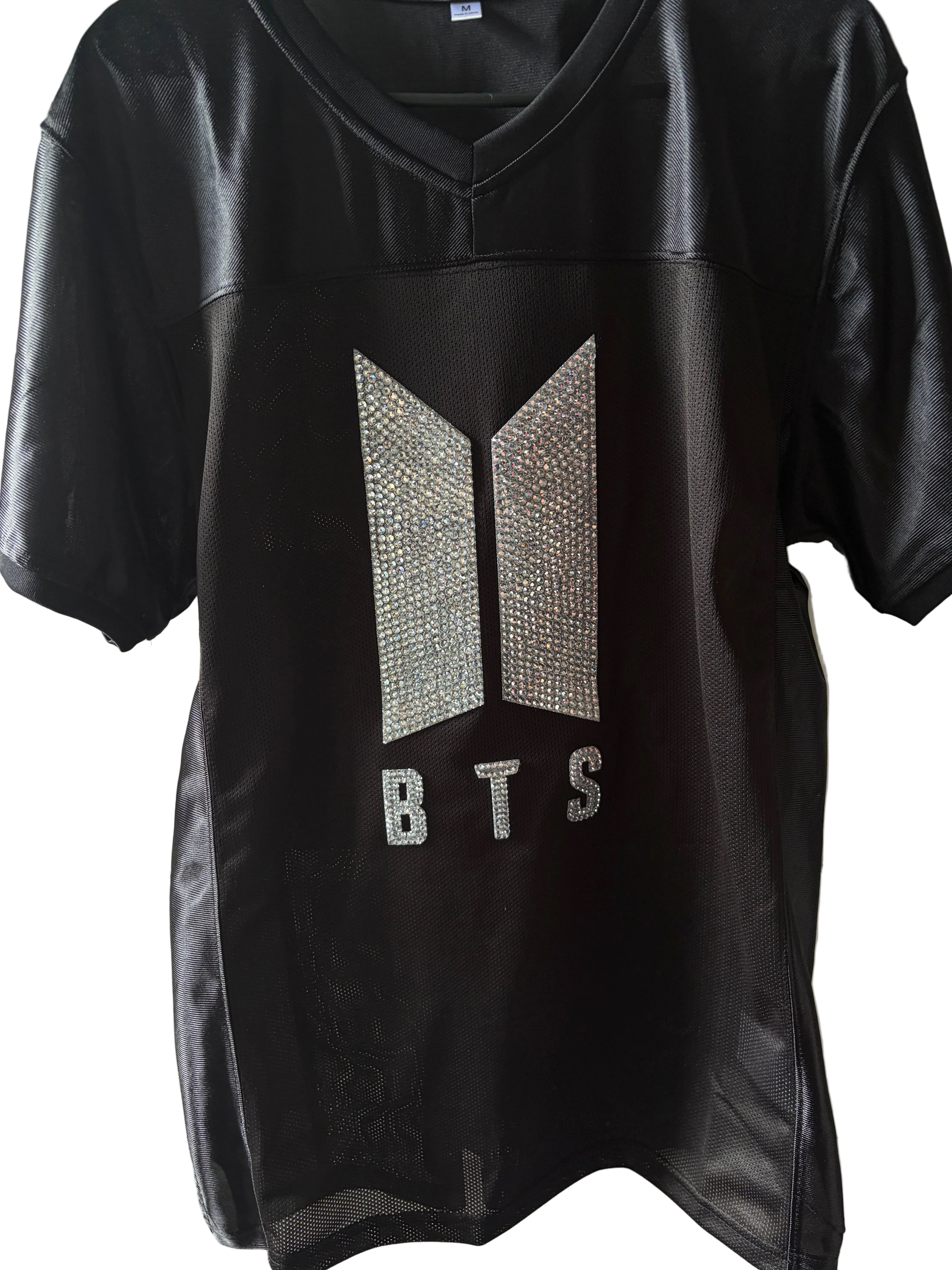 BTS names double-sided rhinestone jersey