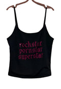 Fontaines DC rhinestone tank top