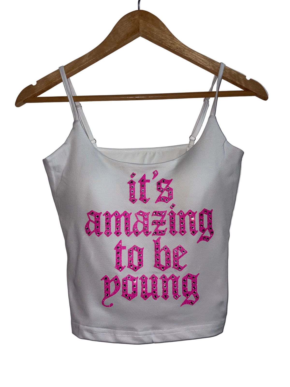 Amazing To Be Young Rhinestoned Vest