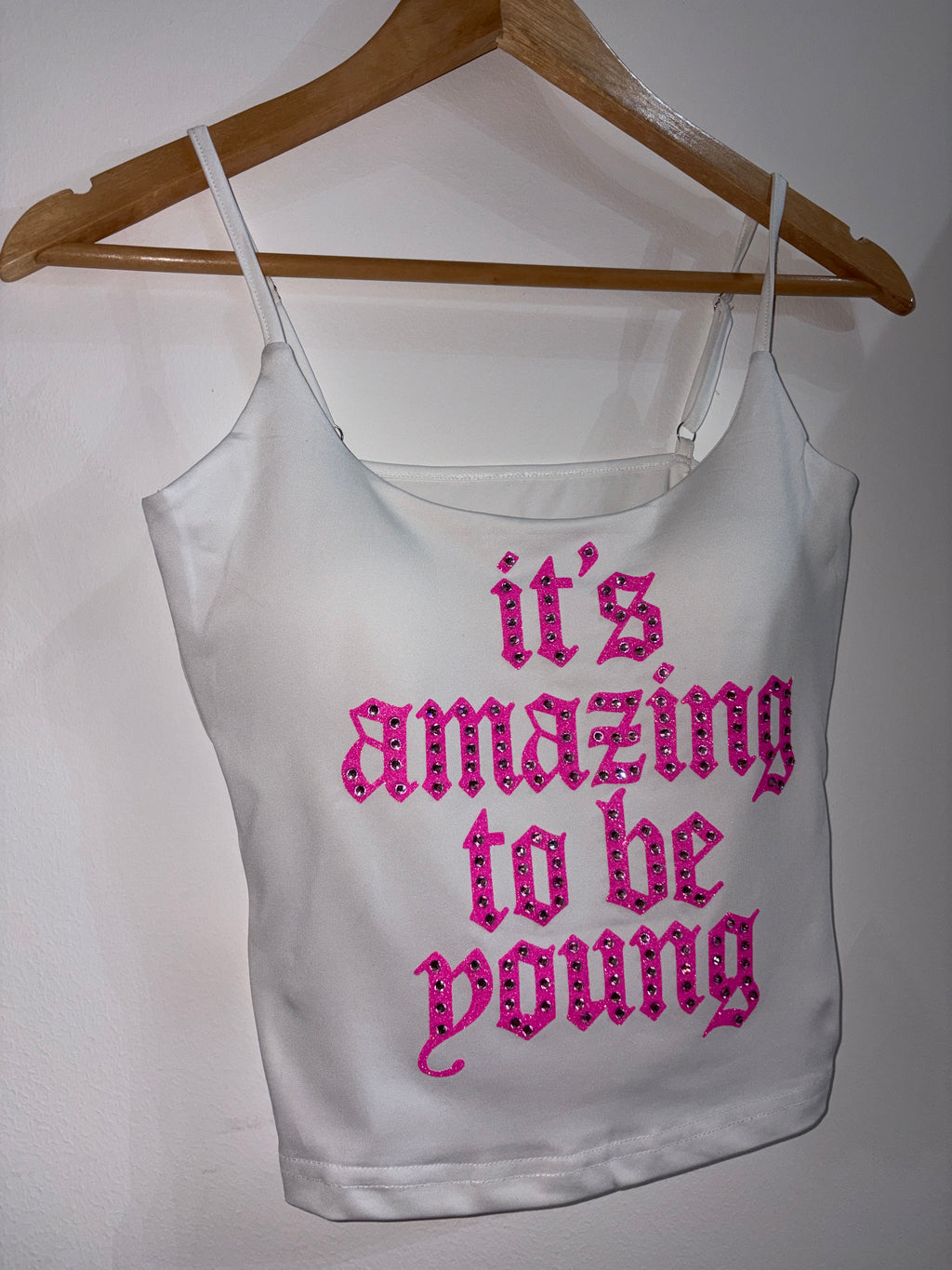 Amazing To Be Young Rhinestoned Vest