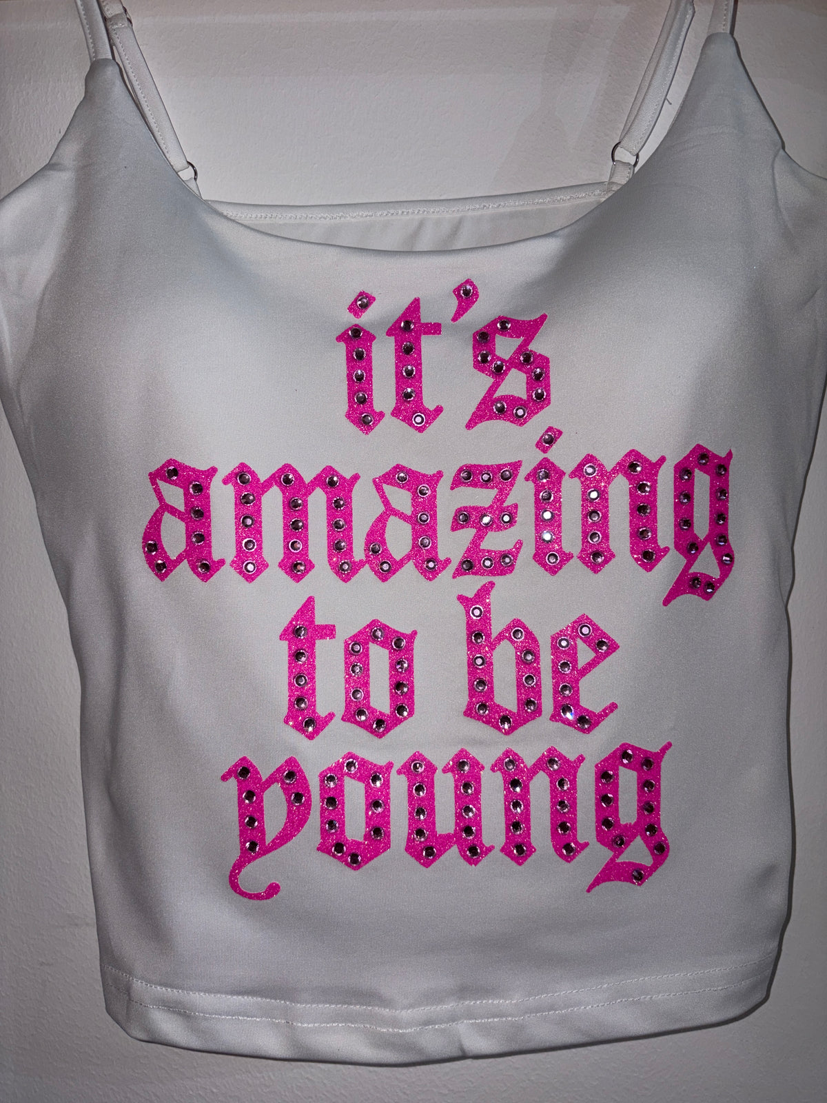 Amazing To Be Young Rhinestoned Vest
