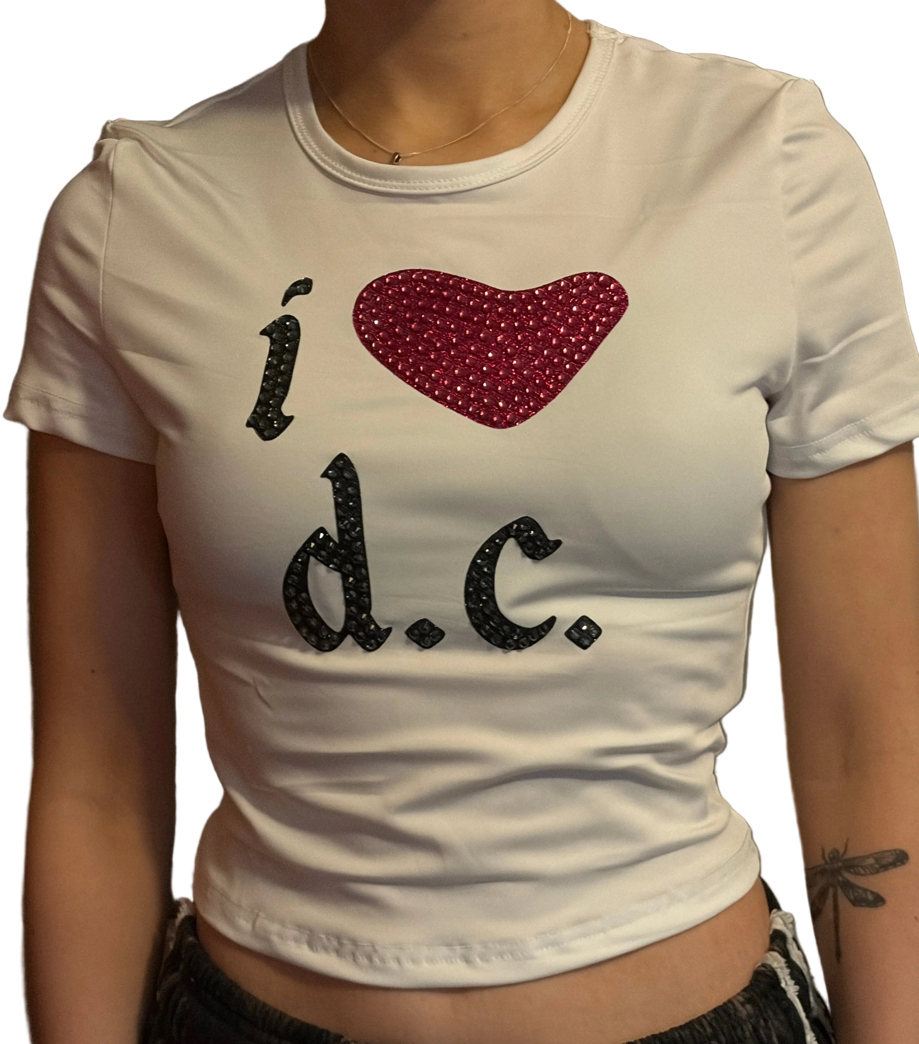 I 🩷 Fontaines Rhinestone Tee