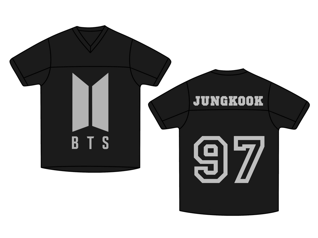 BTS Name Jersey GLITTER