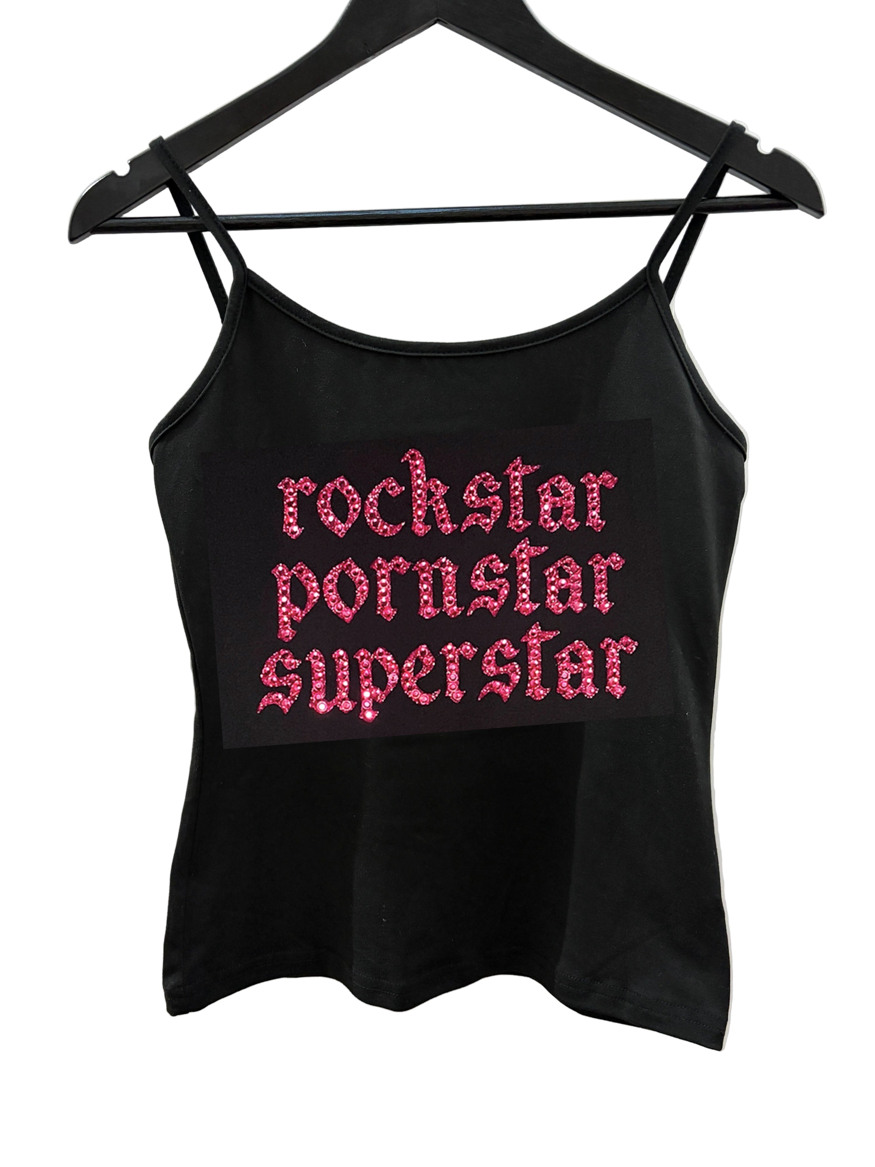 Fontaines DC rhinestone tank top