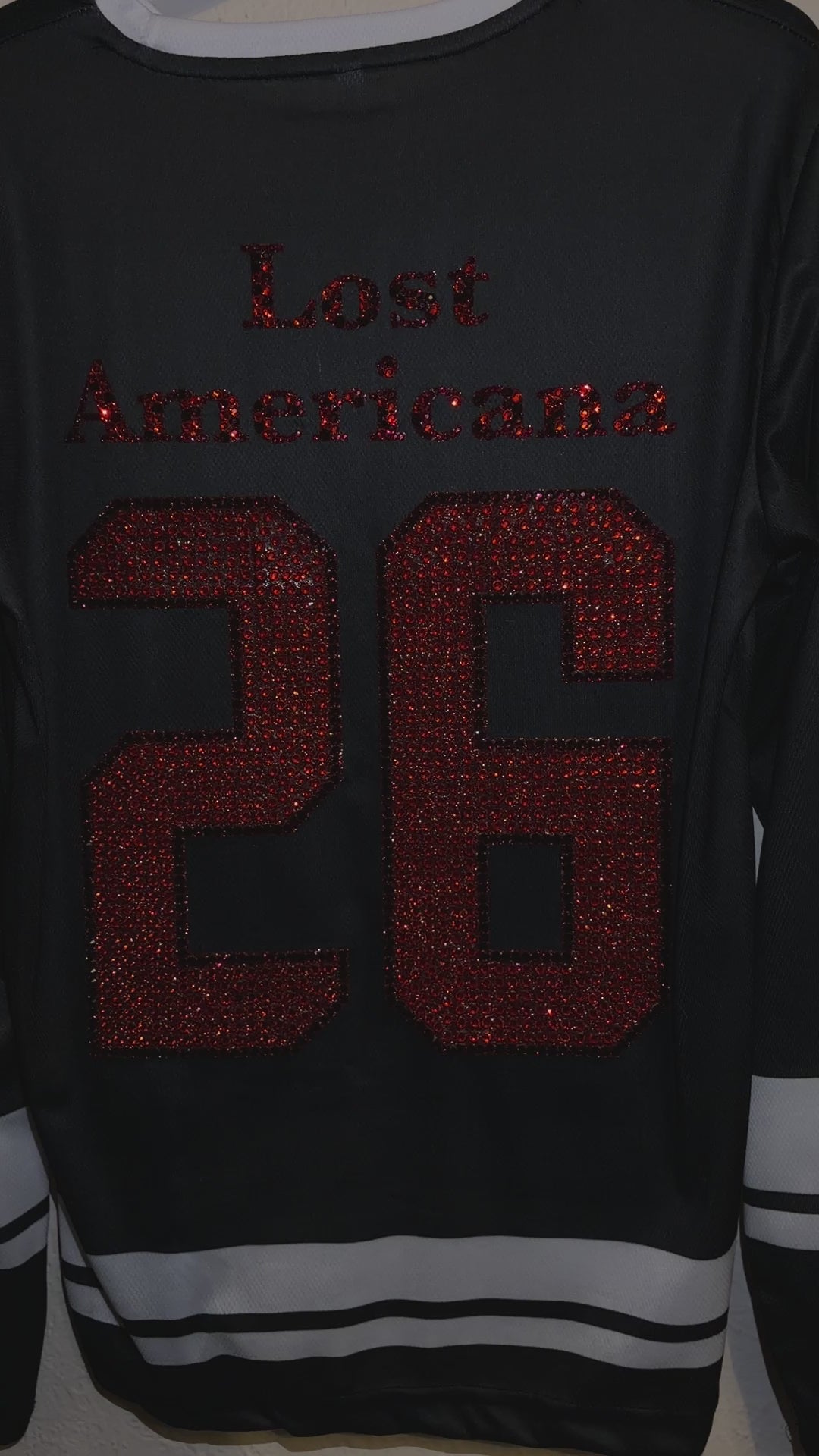 MGK rhinestoned long sleeve jersey